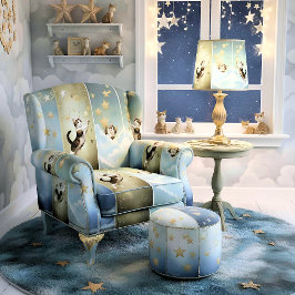 Artistic Fabric Panel Cats ファブリック
