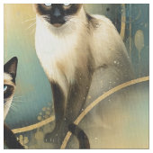 Artistic Fabric Panel Cats ファブリック (クローズアップ)