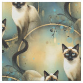 Artistic Fabric Panel Cats ファブリック (見本)