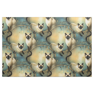 Artistic Fabric Panel Cats ファブリック