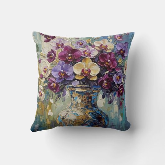 Artistic Flower Design クッション (裏面)