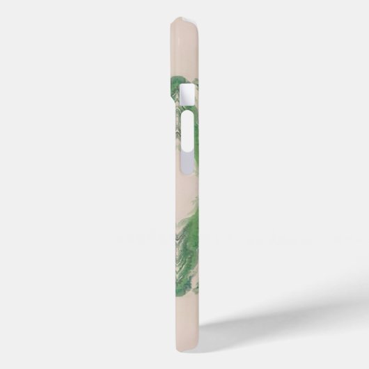 Artistic Fluid Abstract in Aqua & Green  Case-Mate iPhoneケース (裏面 / 左)