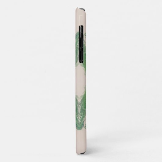 Artistic Fluid Abstract in Aqua & Green Case-Mate iPhoneケース (裏面/左)