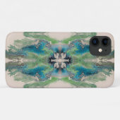 Artistic Fluid Abstract in Aqua & Green Case-Mate iPhoneケース (裏面(横))
