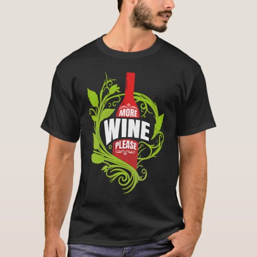 Artistic Gatherings Of Lovable Wine Humorous Quote Tシャツ (正面)