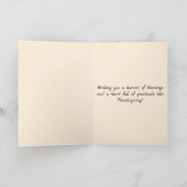 Artistic Grain Thanksgiving Pumpkin カード (内部)