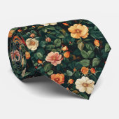 Artistic Groomsmen Gift Rose Floral ネクタイ (ロール)