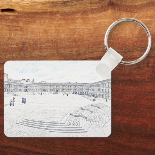 Artistic Halifax Piece Hall Heritage Landmark キーホルダー (正面)