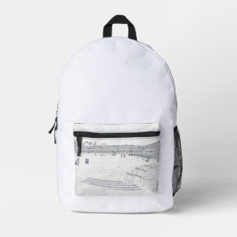 Artistic Halifax Piece Hall Heritage Landmark プリントバックパック