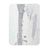 Artistic Halifax Piece Hall Heritage Landmark マグネット (縦)