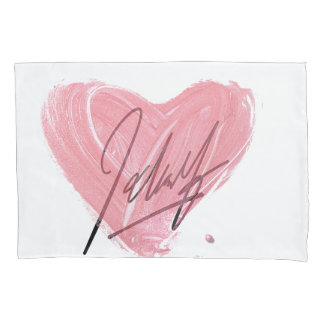 Artistic Heart Design Pillow Cover 枕カバー