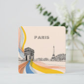 artistic illustration of iconic paris landmarks シーズンカード (スタンド正面)