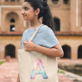 Artistic Initial 'A' - Custom Name Tote Bag トートバッグ