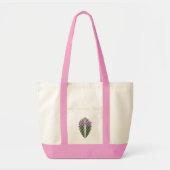 Artistic Leaf Impulse Tote Bag – Elegant Two-Tone  トートバッグ (正面)
