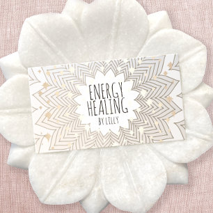 Artistic Lotus Flower Mandala Holistic Healer 名刺