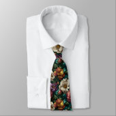 Artistic Mens Accessories Gardenias Flower ネクタイ (タイ)