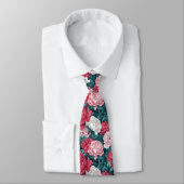 Artistic Mens Accessories Peonies Floral ネクタイ (タイ)