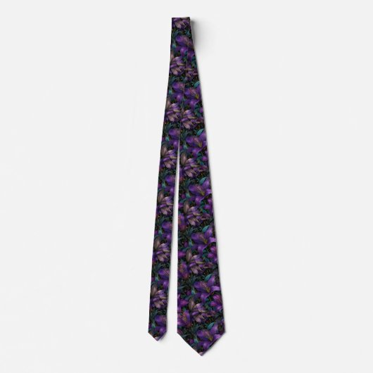 Artistic Menswear Ties Lilies Flower ネクタイ (裏面)