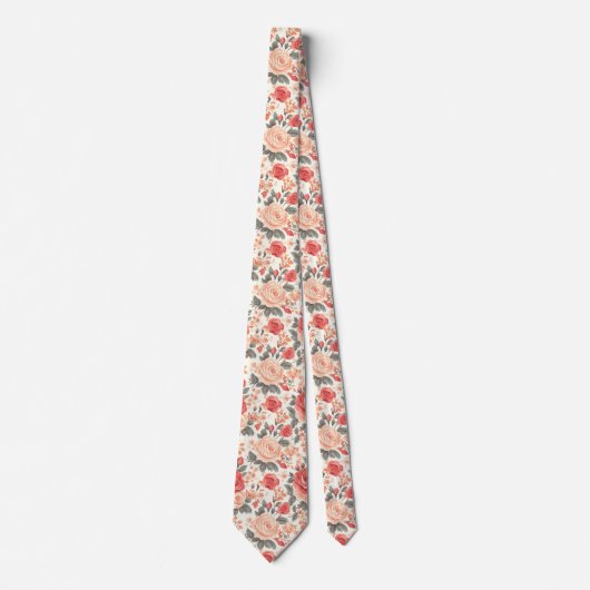 Artistic Menswear Ties Rose Floral ネクタイ (正面)