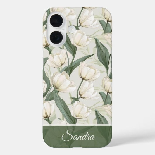 Artistic Moms Day Gifts Tulip Custom Case-Mate iPhoneケース (裏面)