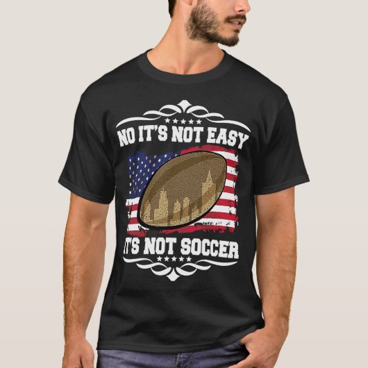 Artistic Motivational USA Flag Rugby Quote Tシャツ (正面)