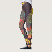 Artistic painting and collage legging pants レギンス (左)