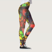 Artistic painting and collage legging pants レギンス (右)