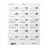 Artistic Pastel Botanical Florals Wedding ラベル (フルシート)