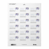 Artistic Pastel Botanical Florals Wedding ラベル (フルシート)