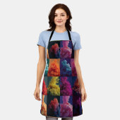 artistic pattern エプロン (着用した状態)