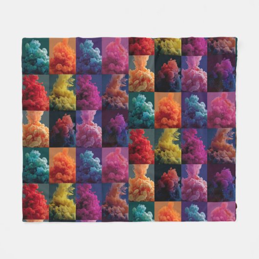 artistic pattern フリースブランケット (正面(横))