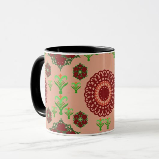 Artistic Pattern Coffee Mug – Stylish Kitchenware  マグカップ (正面左)