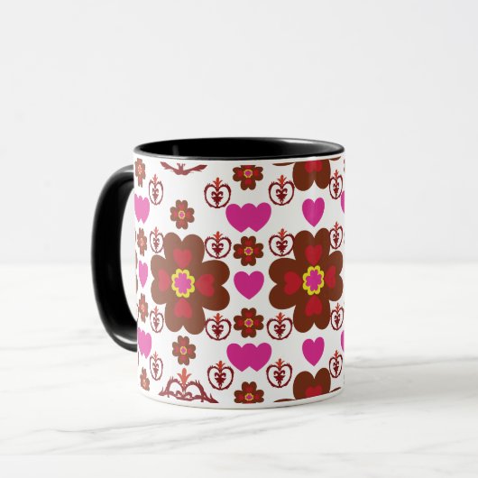 Artistic Pattern Coffee Mug – Stylish Kitchenware  マグカップ (正面左)