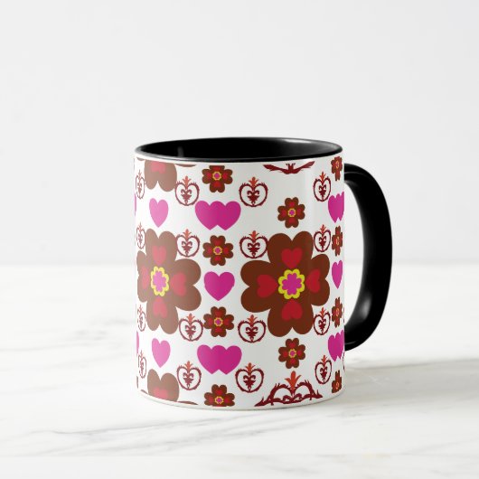 Artistic Pattern Coffee Mug – Stylish Kitchenware マグカップ (正面右)