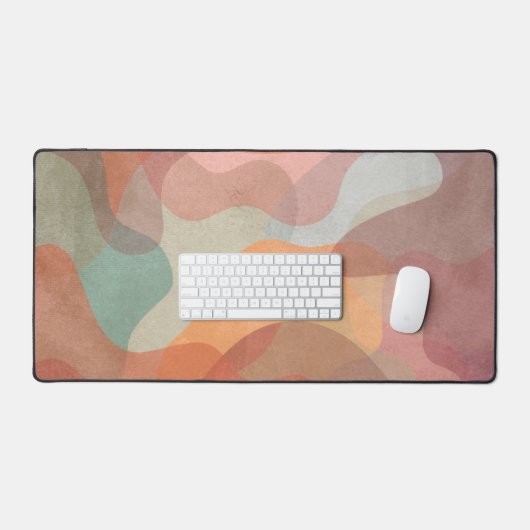 Artistic Pattern Desk Mat Brighten Up Your Workspa デスクマット (キーボード&マウス)