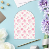 Artistic Pink Bubbles Acrylic Invitation アクリル招待状 (インサイチュ (ウェディング))