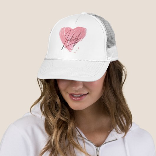 Artistic Pink Heart Cap キャップ (インサイチュ)