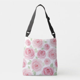 Artistic Pink Watercolor Tote クロスボディバッグ
