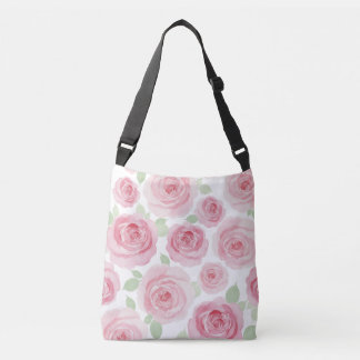Artistic Pink Watercolor Tote クロスボディバッグ