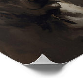 Artistic Pitbull Dog - Abstract Expressionist Styl ポスター (角)