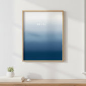 Artistic Relax Gradient Poster - Deep Blue Trend ポスター