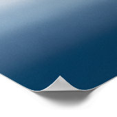 Artistic Relax Gradient Poster - Deep Blue Trend ポスター (角)