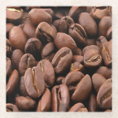 Artistic Roasted Coffee Beans ガラスコースター (正面)