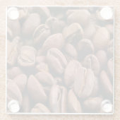 Artistic Roasted Coffee Beans ガラスコースター (裏面)