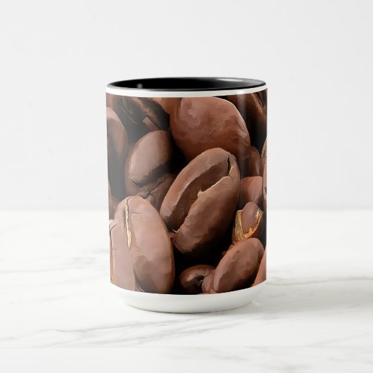 Artistic Roasted Coffee Beans マグカップ (中央)