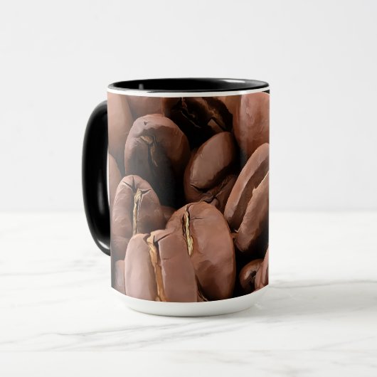 Artistic Roasted Coffee Beans マグカップ (正面左)