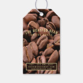 Artistic Roasted Coffee Beans Business Card ギフトタグ (正面)