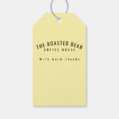 Artistic Roasted Coffee Beans Business Card ギフトタグ (裏面)