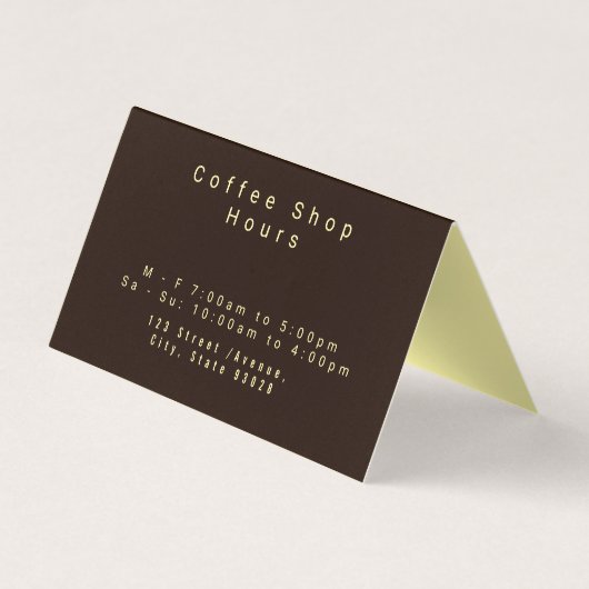 Artistic Roasted Coffee Beans Business Card 名刺 (裏面)