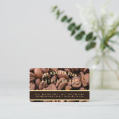 Artistic Roasted Coffee Beans Business Card 名刺 (スタンド正面)